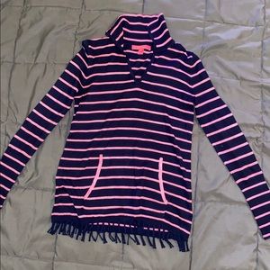 LILLY PULITZER CRESTWOOD COOLMAX FRINGE SWEATER